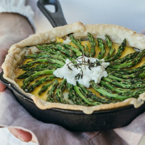 Chřestový quiche