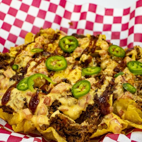 svěží zapečené nachos